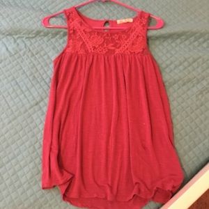 Dark Pink Summery Sleeveless Top